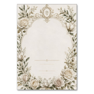 Numéro De Table Papeterie de mariage de luxe européen