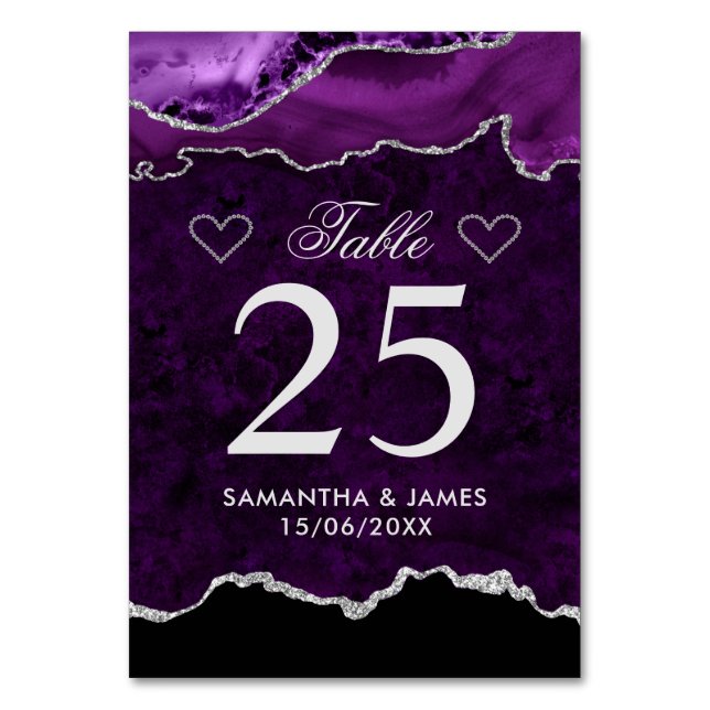 Numéro De Table Parties scintillant en marbre marbre Mariage d'âge (Par défaut)