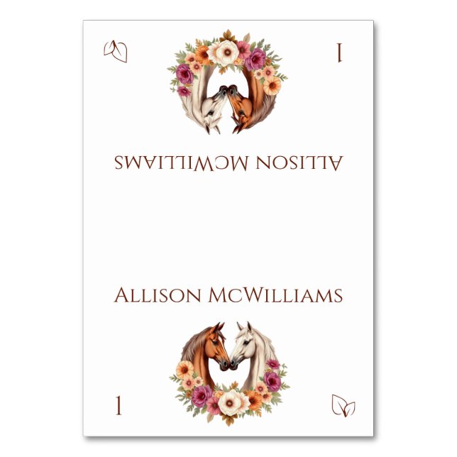 Numéro De Table Pays Chevaux de l'Ouest - Icône végétarienne (Par défaut)