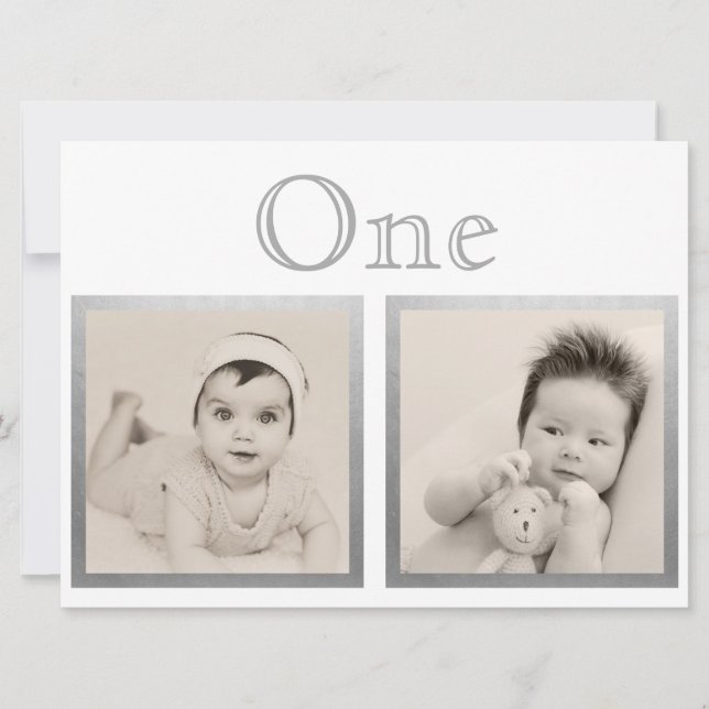 Numéro de table personnalisé argent âge mariés (Devant)