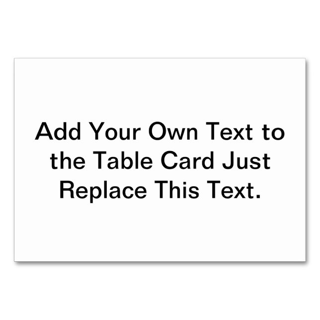 Numéro De Table Personnaliser Ajouter un nom Photo ou oeuvre d'art (Devant)