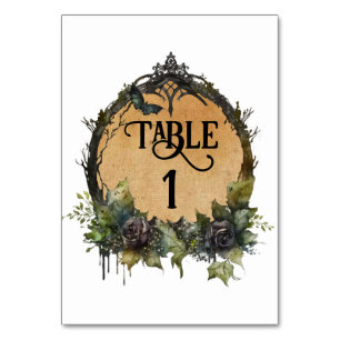 Numéro De Table Personnaliser aquarelle Vintage