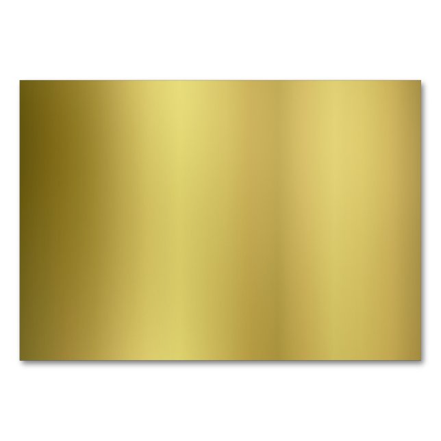 Numéro De Table Personnaliser arrière Modèle d'or (Devant)