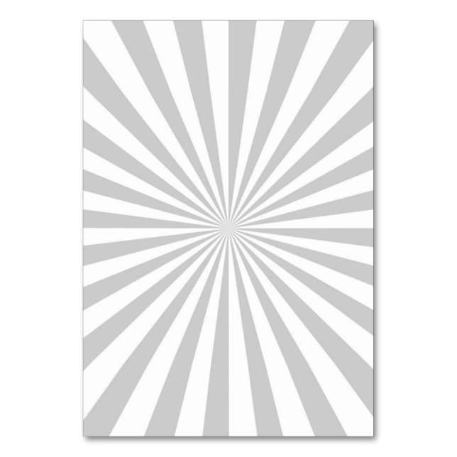 Numéro De Table Personnaliser classique Grey Burst Roue de rotatio (Dos)