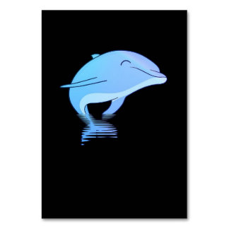 Numéro De Table petit animal de dauphin mignon