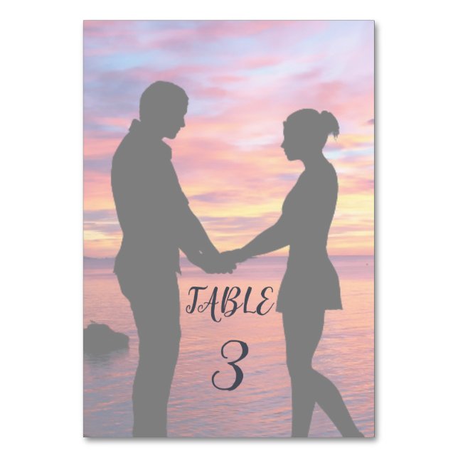 Numéro De Table Photo Mariage opaque défraîchi ✨ belle Misty (Par défaut)