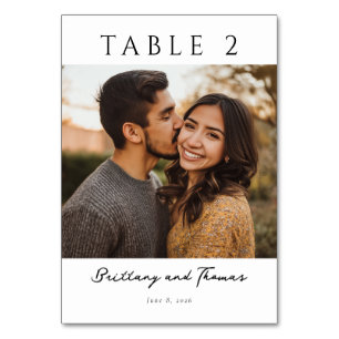Numéro De Table Photo Terre Romantique