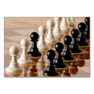 Numéro De Table Pions sur le tableau d'échecs