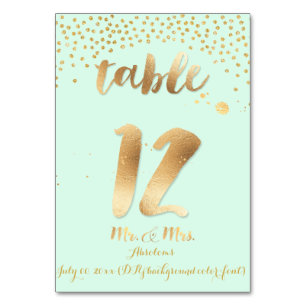 Numéro De Table PixDezines table 12/or arroses/do-it-yourself coul