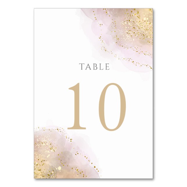 Numéro De Table plan d'aquarelle Tableau Numéro 10 (Par défaut)