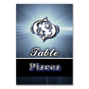 Numéro De Table Poissons