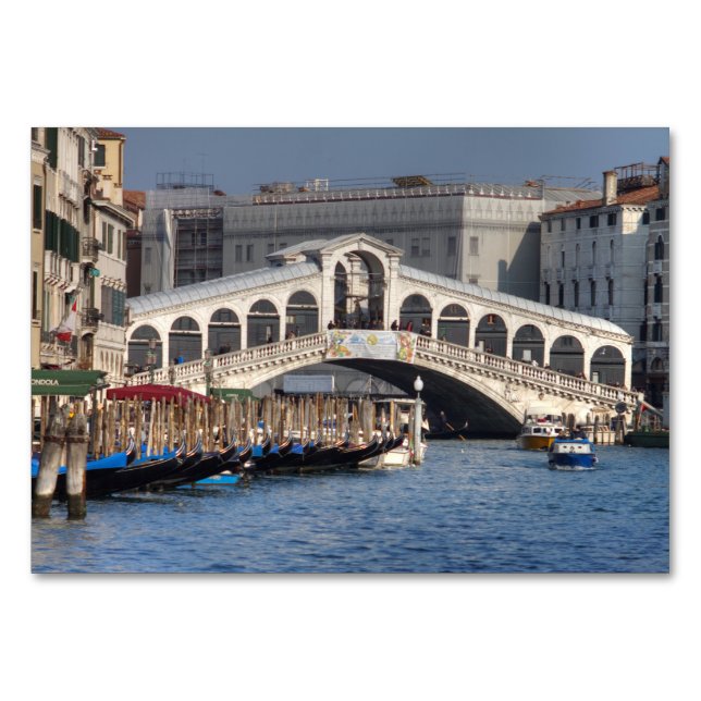 Numéro De Table Pont du Rialto Venise Italie (Devant)