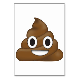 Numéro De Table Poop Emoji