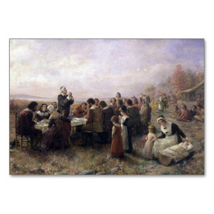 Numéro De Table Premier Thanksgiving à Plymouth par Brownscombe