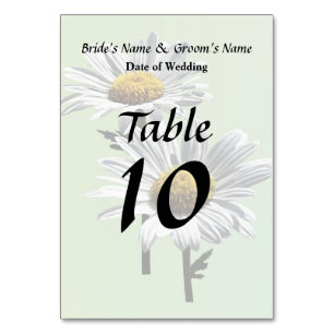Numéro De Table Produits de mariage Deux Marguerites au Soleil