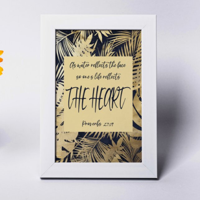 Numéro De Table Proverbes Bible Verset Card (Créateur téléchargé)