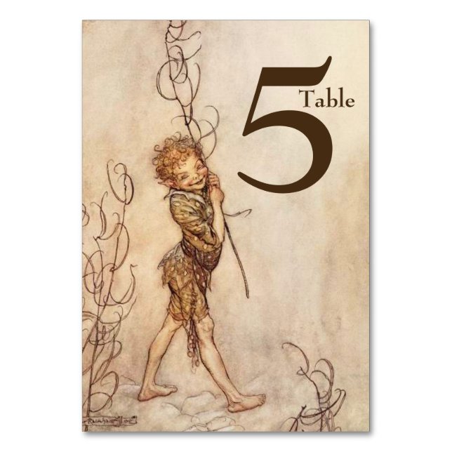 Numéro De Table Puck A Midsummer Night's Dream Table Number Card (Par défaut)