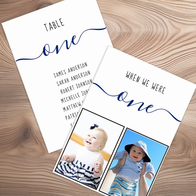 Numéro De Table Quand nous étions un enfant Photos des invités nom (Créateur téléchargé)