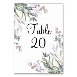 Numéro De Table Réception en cuir écossais Lilac souple