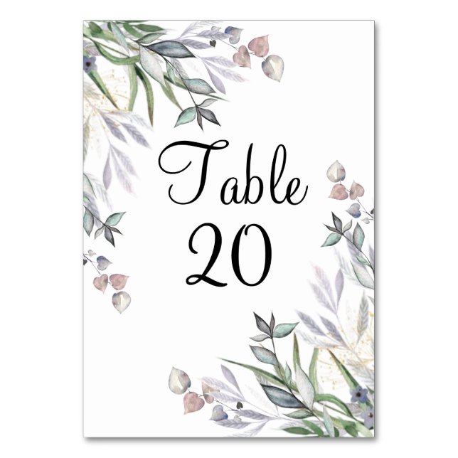 Numéro De Table Réception en cuir écossais Lilac souple (Par défaut)
