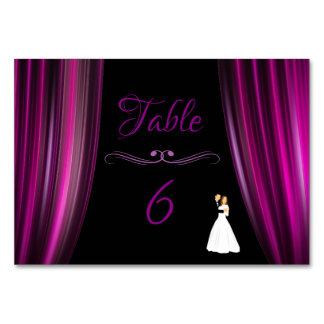 Numéro De Table Rideau de théâtre
