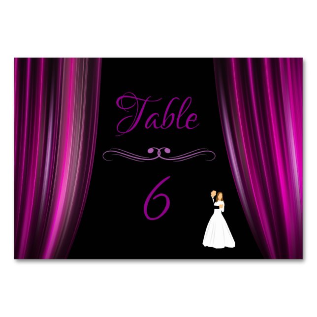 Numéro De Table Rideau de théâtre (Devant)