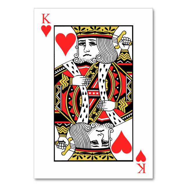 Numéro De Table Roi des Coeurs (Par défaut)