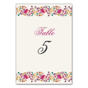 Numéro De Table Romantique classique Pearl Swan Mariage de cadre f