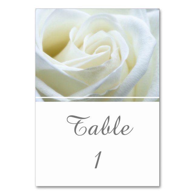 Numéro De Table Rose blanche moderne (Par défaut)
