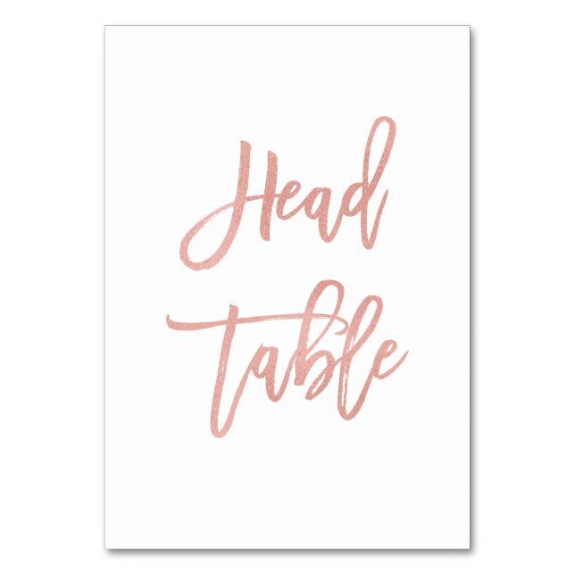 Numéro De Table Rose d'or Mariage de script moderne Fairytale (Par défaut)