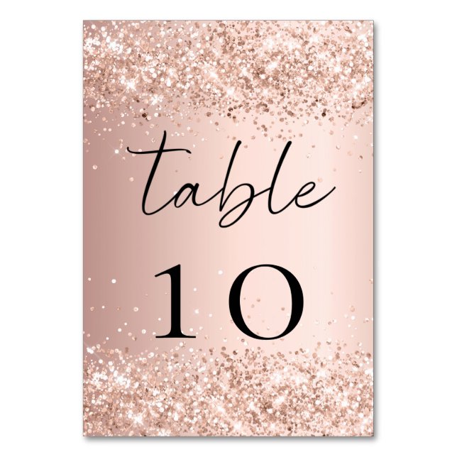Numéro De Table Rose gold blush  (Par défaut)