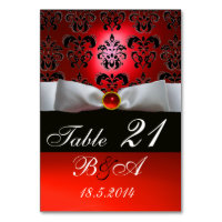 RUBAN BLANC, DAMAS NOIR ROUGE MONOGRAMME