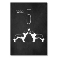 Saint Bernard Chien Silhouettes Réception de maria