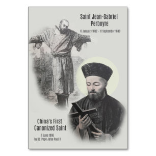 Numéro De Table Saint Jean-Gabriel Perboyre Prière catholique Sain