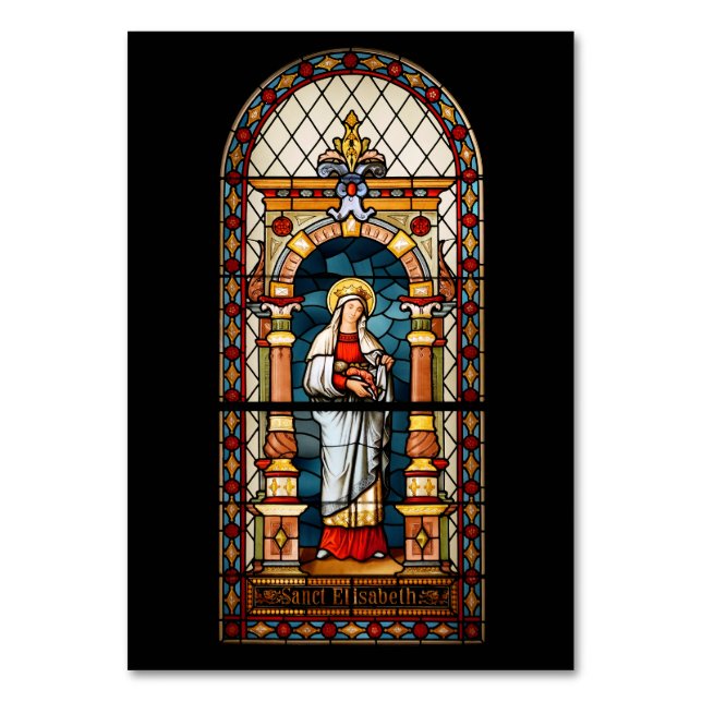 Numéro De Table Sainte Élisabeth de Hongrie Art Médiéval de Presti (Par défaut)