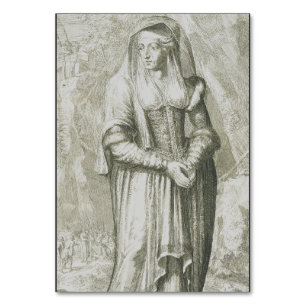 Numéro De Table Sainte Hildegarde de Bingen Art Mystique Médiéval