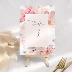 Numéro De Table Sakura cerisier fleur élégant