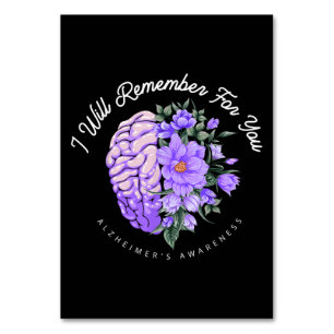 Numéro De Table Sensibilisation à la maladie d'Alzheimer Je me sou