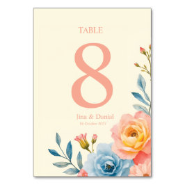 Numéro De Table Sérénade de jardin