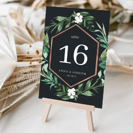 Numéro De Table Serre | Mariage botanique aquarelle