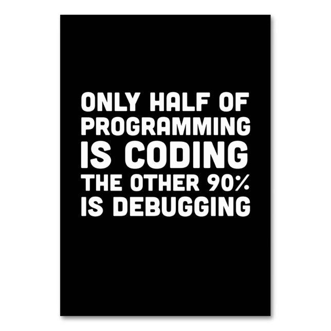 Numéro De Table Seulement La Moitié De La Programmation Est Codage (Par défaut)