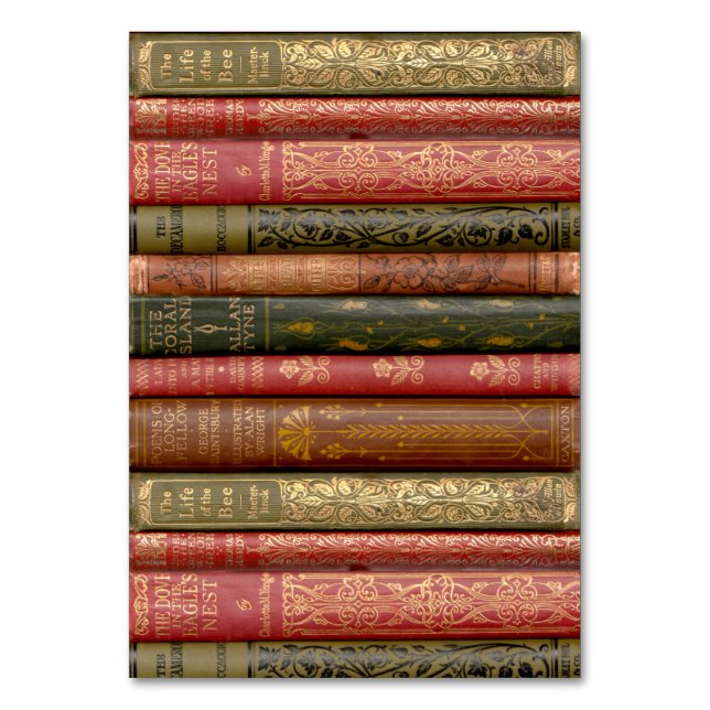 Numéro De Table Signet Book Spines (Bee) (Par défaut)