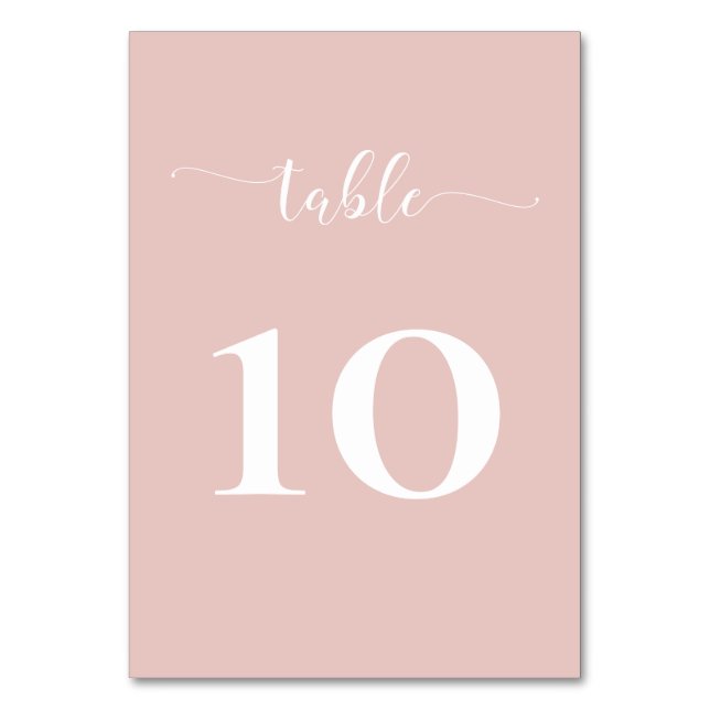 Numéro De Table Simple moderne minimaliste Mariage (Par défaut)