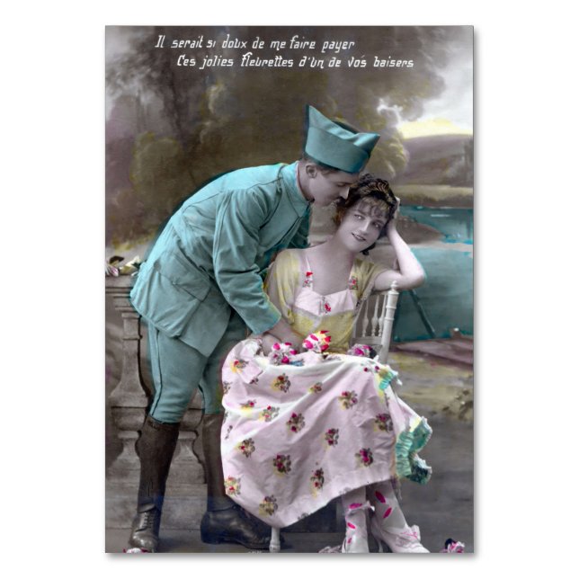 Numéro De Table Soldat et amoureux (Par défaut)