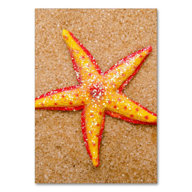 Numéro De Table Starfish on Sand (Par défaut)
