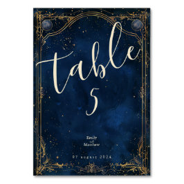 Numéro De Table Starry Night Romance Mariage