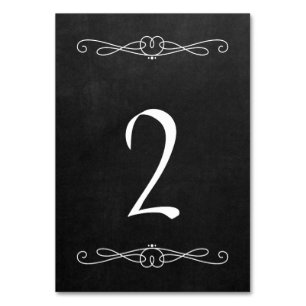 Numéro De Table Style de tableau de bord 3,5 po x 5 po #2