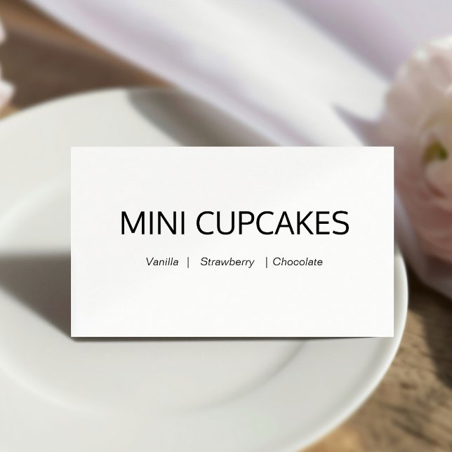 Numéro De Table Stylish Calligraphie Buffet Étiquettes de nourritu (Créateur téléchargé)