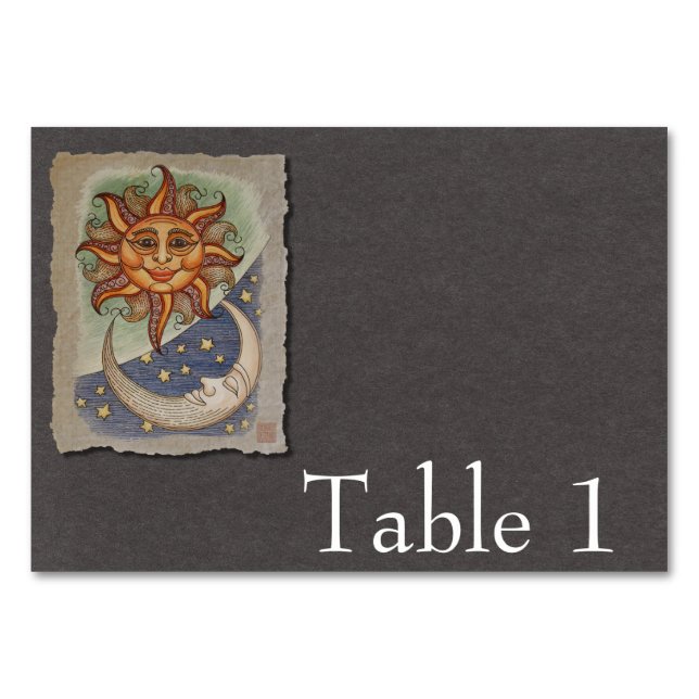 Numéro De Table Sun Moon & Stars (Dos)
