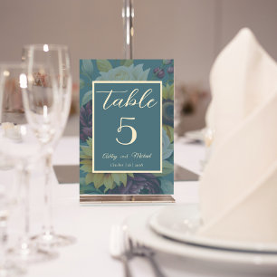 Numéro De Table Sunflower Country Elegance Mariage
